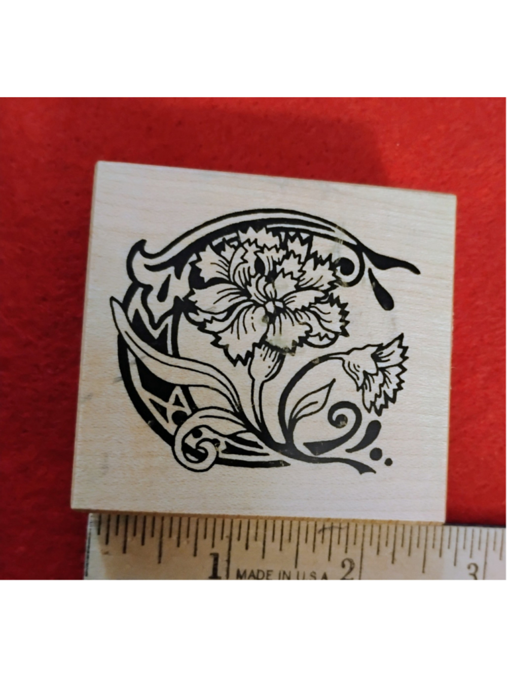 Rubber stamp letter C PSX